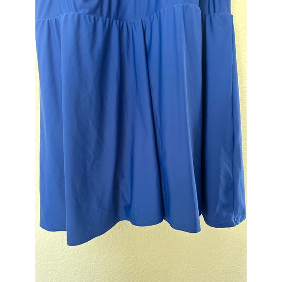 Torrid Wireless Long Length Scoop Dress With Brief Blue Size 4X - Picture 6 of 12